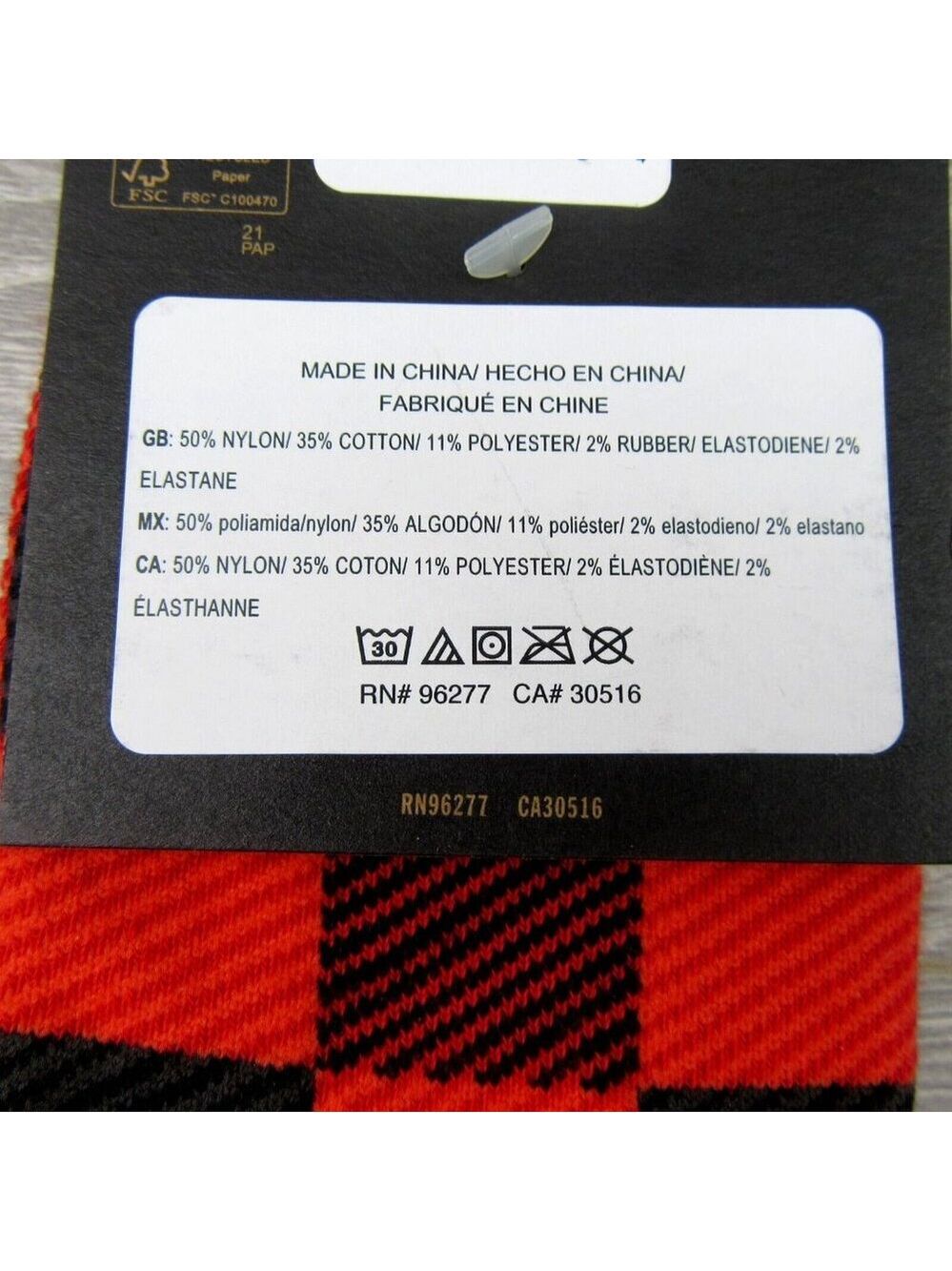 Vans Checkered Plaid Half Crew Socks Women's Size 6.5-10 Red Black (1 Pair) NEW - Picture 11 of 11